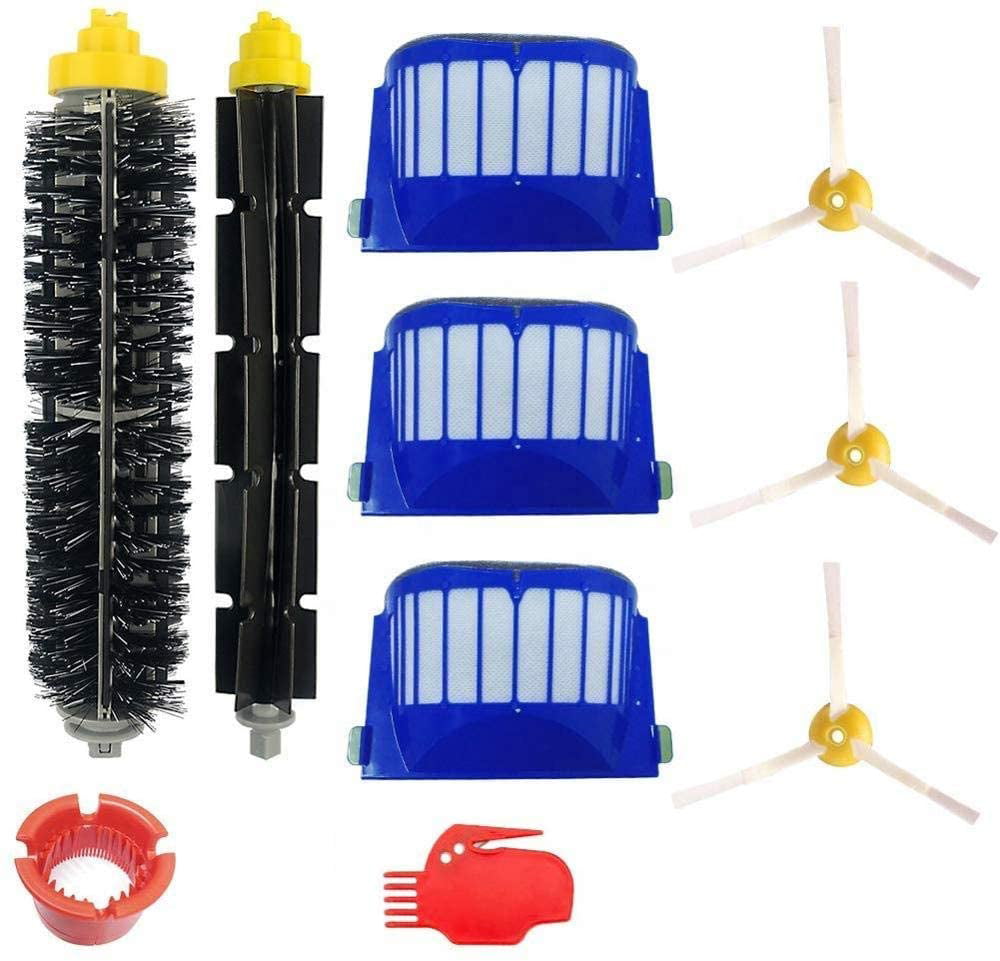 Brush Filter Spare Parts Set Kit for iRobot Roomba 585 595 620 630 650 680 681 
