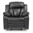 thumbnail image 4 of Glory Furniture Daria Faux Leather Rocker Recliner in Black, 4 of 7