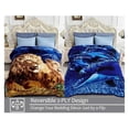 thumbnail image 3 of TiaGOC Korean Faux Mink Fleece Blanket 83" X 91", 5.7 LB - 2 Ply Reversible Soft Warm Plush Flannel Blanket (Dolphin/, King), 3 of 8