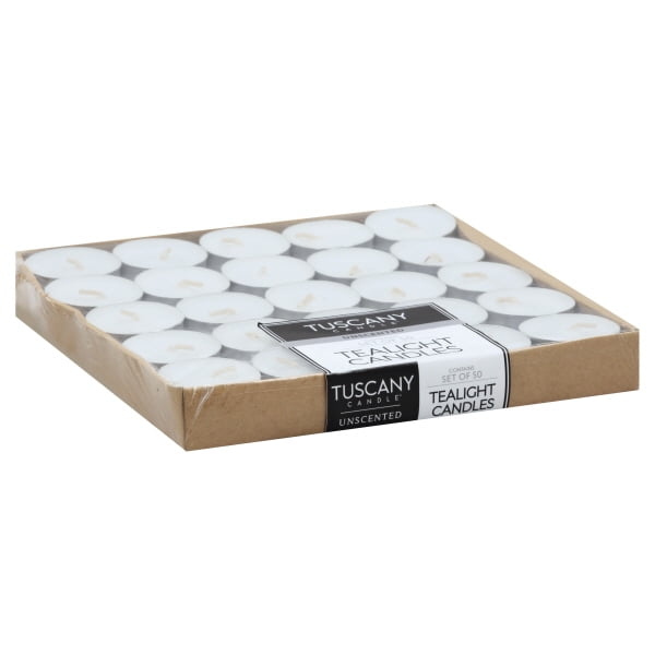 Langley Empire 56150 White Tea Lights Candles