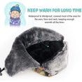 thumbnail image 4 of Gorro de aviador con camuflaje, gorro de soldado con orejas abatibles y máscara a prueba de viento, gorro de caza táctico de piel sintética unisex, 4 of 5