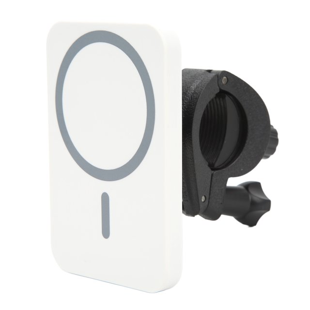Soporte De Carga Inalámbrica, Soporte De Carga Magnético ABS Ligero De 15 W Con Cable USB Para Transmisión En Vivo Anggrek Blanco