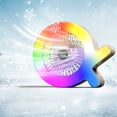 thumbnail image 2 of Colorful Marquee Light Desk Fan USB Rechargeable Portable Mini Fan with Night Light Circulating Airflow for Home Office Bedroom by PALIFEUR, 2 of 9