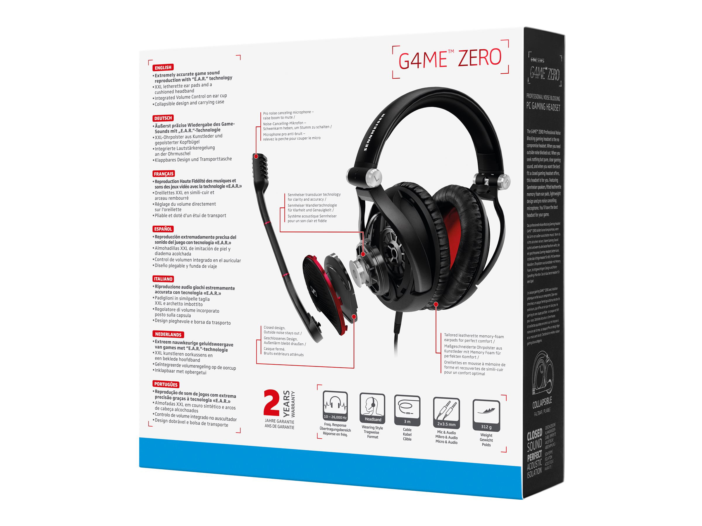 SENNHEISER Game Zero Black-Red / Auriculares Gaming OverEar con cable
