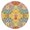 Pioneer Flower Floral-3, variant on Pioneer Flower Floral Print Pattern Round Fitted Tablecloth with Elastic Edge, Waterproof Dining Table Cover for Indoor Outdoor Camping and Daily Use
