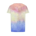 thumbnail image 5 of Yuzhih Short Sleeve Shirts for Women Round Neck Dressy Casual Tops 2024 Fashion Pleated Front Summer Blouses, 5 of 7
