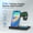 Black 2, variant on Wireless Charger, Magnetic Fast Charging Stand Compatible with iPhone 16 15 14 13 12 11 Pro Max Plus XS XR X 8, For Apple Watch 9 8 7 6 5 4 3 2 SE, For AirPods 3 2 Pro, 3 in 1 Charging Station