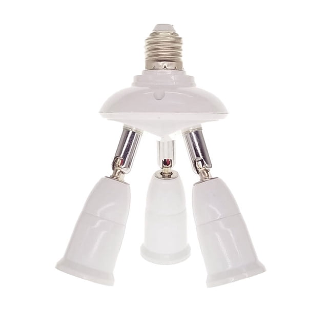 Light Bulb Socket Adapter Splitter,E27 Light Bulb Socket Light Socket Splitter Light Bulb Socket Splitterto Heads Smart Functionality