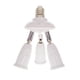 thumbnail image 1 of Divisor del adaptador del casquillo de la bombilla E27 a 3 cabezales ángulos ajustables para uso en interiores y exteriores de amplia cobertura, 1 of 5