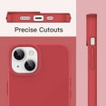 thumbnail image 7 of JETech Silicone Case for iPhone 14 Plus 6.7-Inch, Silky-Soft Touch Full-Body Protective Phone Case, Shockproof Cover with Microfiber Lining (Red), 7 of 7