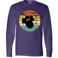 thumbnail image 3 of Inktastic Drum Set Retro Drummer Sunset Long Sleeve T-Shirt, 3 of 5