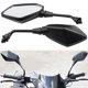 thumbnail image 4 of Sidaley 1 par de espejos laterales para motocicleta, lentes transparentes extraíbles, modificación Universal, reemplazo de varilla de aluminio, Accesorios para motos Sidaley VI015466-00B, 4 of 6