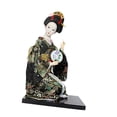 thumbnail image 4 of Escultura de niña Macarena con kimono japonés figura artesanal kabuki 27 cm negro, 4 of 8