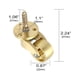thumbnail image 2 of Vástago de rueda Universal de 2 uds., rotación de 360 ​​grados, hardware de rueda pesada de latón móvil para maletero, caja, muebles, armario, sofá, carrito, sillas, cama, 2 of 4