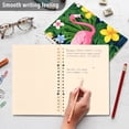 thumbnail image 4 of FORMRS 1-Subject Spiral Notebook 8" x 5" College Ruled 60 Refillable Sheet A5 Hard Cover, 2 Pack, Pink Flamingo Pattern, 4 of 7