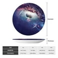 thumbnail image 2 of Kdxio Planets Stars And Galaxies Bone China Decorative Plate Ceramic Decorative Plate for Home Office Wall Stand Decorative Plates for Home Bedroom-8in, 2 of 6