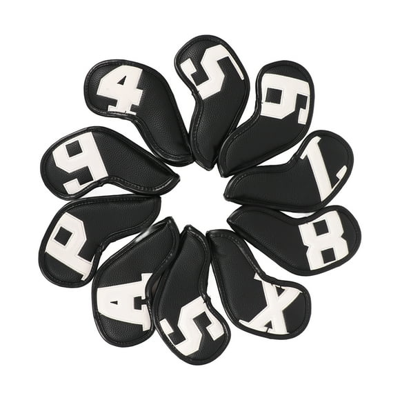 Couvre-têtes en Fer, Manchon de Couvre-Tête en Fer pour Procédé de Couture Fin, Imperméable, pour Sports, Personnage Blanc + Fond Noir
