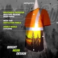 thumbnail image 2 of SafetyShirtz Men's SS360 Wildland Sasquatch - Class 2 - Type-R - UPF 40 - Reflective Safety Shirt, Orange - 4X-Large, 2 of 6