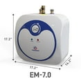 thumbnail image 4 of Eccotemp Réservoir de Stockage Électrique Intérieur Mini Chauffe-Eau, 7 Gallons, 4 of 5