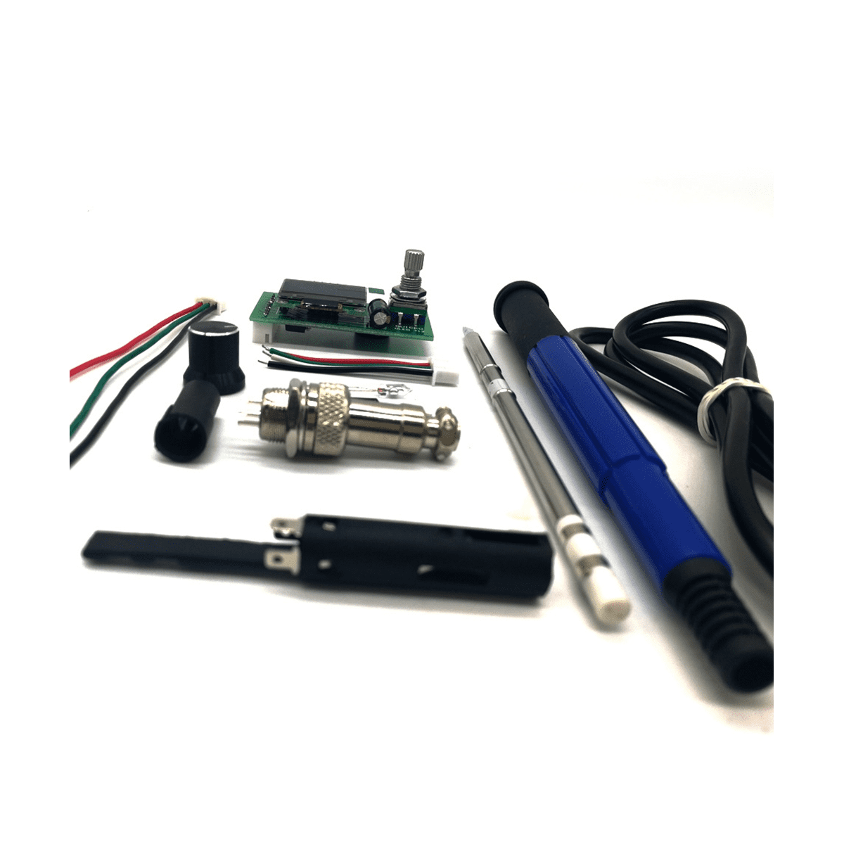 T12 OLED Controller Digital Soldering Iron Station DIY KITS with Handle Use for T12 Tips