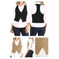 thumbnail image 6 of Women's Casual Button Down Racerback Belt Slim Tuxedo Suit Vest Top S-3XL (Pack of 2), 6 of 6