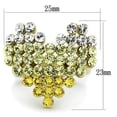 thumbnail image 2 of IP Gold(Ion Plating) Stainless Steel Ring with Top Grade Crystal in Multi Color for Women Multi Color Stone Color Style TK1642 Size 6, 2 of 4