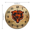 thumbnail image 2 of Imperial Chicago Bears Oak Barrel Clock, 2 of 3