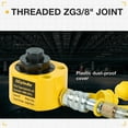 thumbnail image 5 of LCyindu 20T Hydraulic Cylinder Jack 1.06"(27mm) Stroke Solid Single Acting Multi-Section Stoke Hydraulic Ram Cylinder Hydraulic Lifting Cylinders Portable for Machinery, Bridge(20T 1.06Inch), 5 of 7