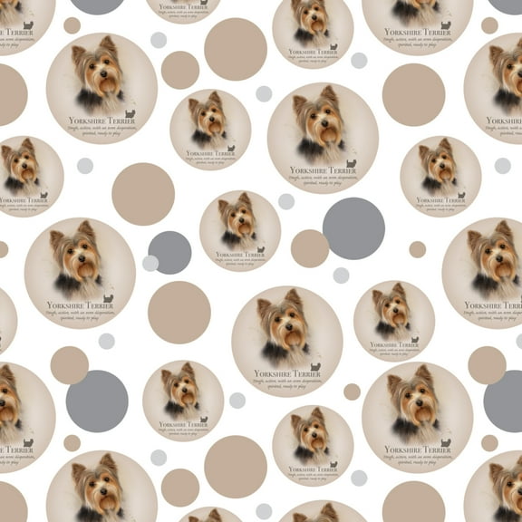 Yorkshire Terrier Yorkie Dog Breed Premium Gift Wrap Wrapping Paper Roll