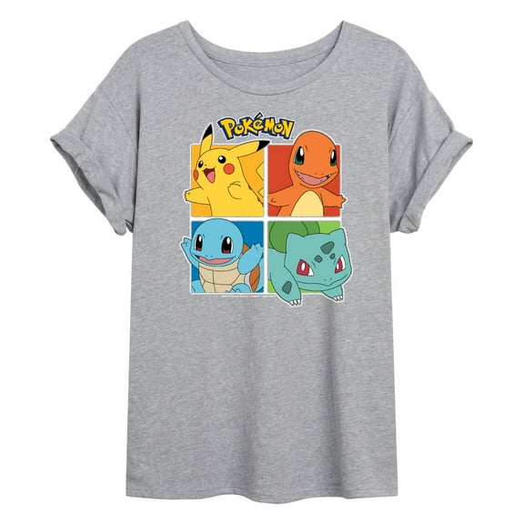 Pokémon - Partner Squares - Women's Oversized T-Shirt