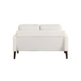 thumbnail image 2 of LifeStyle Solutions Nathan Loveseat avec Prise USB et Poche pour Magazine, Crème, 2 of 5