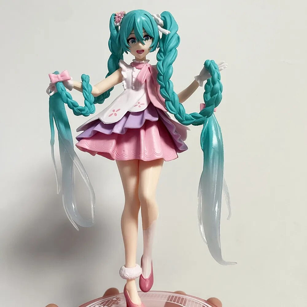 Figurine Anime Rabbit Girl Rose – 17 Cm – PVC – Illustration Manga – Décoration Bureau – Cadeau Collector