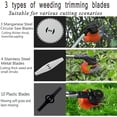 thumbnail image 2 of Weed Wacker Cordless Weed Eater, 1500mAh Edger Lawn Tool w/ 2 Battery,3 Blade - String Trimmer for Yard and Garden, 2 of 9