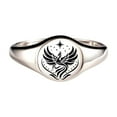 thumbnail image 1 of Rise From Signet Ring Inspiring Rise From Ring Rise From Incentive Ring With Motivational Card Inspirational Bird Ring Jewelry Gifts Fo, 1 of 5