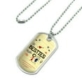 thumbnail image 2 of Besties Best Friends Military Dog Tag Pendant Necklace with Chain, 2 of 4