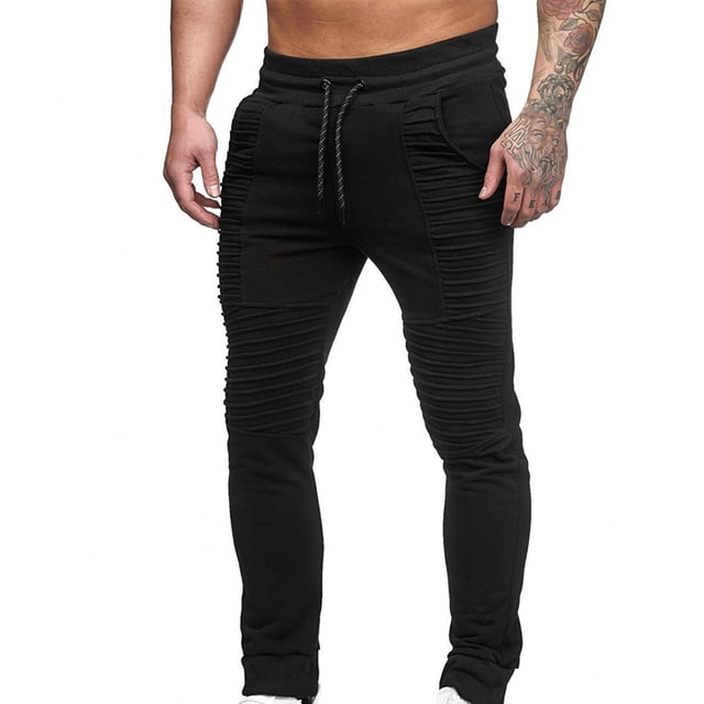 Birdeem Mens Spring and Autumn Hip-Hop Design Sports Fitness Loose Trousers