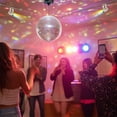 thumbnail image 3 of Yescom 12" Large Disco Ball with Motor and Lights 6RPM Rotator & 2PCS 3W RGB Spotlights for 70s 80s Party DJ Bands Studio Event, 3 of 7