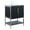 Black Matte, variant on Fine Fixtures Serenity 24 in. W x 18 in. D x 33.5 in. H Bathroom Vanity in Black Matte with Glass Single Hole top with Rose Gold Hardware
