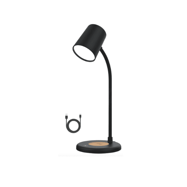 Lámpara De Escritorio Plegable 3 En 1 Con Cargador Y Altavoz Lab.G Negro