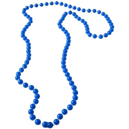 BLUE 6 MM BEAD NECKLACES, SOLD BY 28 DOZENS