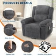 thumbnail image 3 of Power Lift Recliner Chair with Heat, for Adults & Elderly People, Remote Control, Living Room, Bedroom, 3 of 6