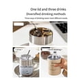 thumbnail image 4 of Stainless Steel Coffee Cup Thermoses Water Bottle with Straw 350ml Ice American Coffee Mug Vacuum Flask Double-layer Cup Caneca, 4 of 7