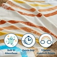 thumbnail image 4 of 100% Cotton Beach Towel Rainbow Pattern for Kids & Toddler. Bath, Pool, Camping, Travel Towel for Boys & Girls. 30” x 60” Quick-Dry & Ultra Absorbent Beach Blanket, 4 of 9