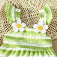 thumbnail image 4 of HAYIMI Toddler Girls Striped Camisole Tops And Lace Shorts Outfit Sets Casual Two Piece Summer Wear Soft Clothes Sets, 4 of 5