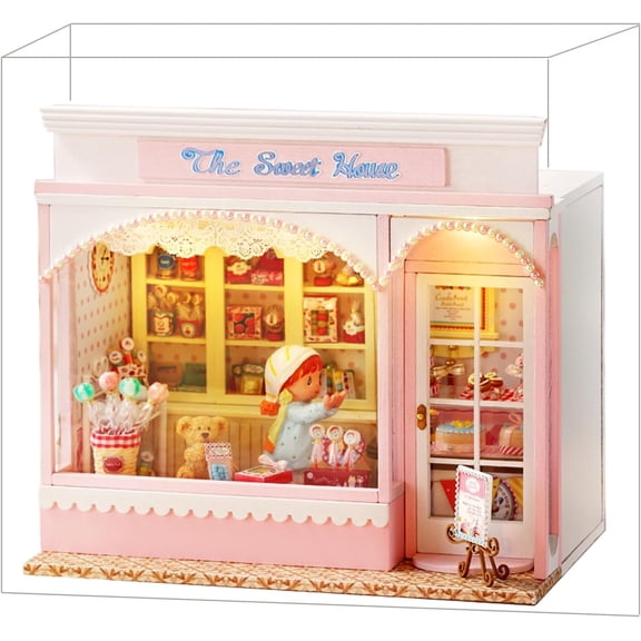 Wizardi Miniature Roombox Kit - The Sweet Home Dollhouse Kit