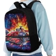 thumbnail image 4 of Yuyamidu Racing Car School Backpack Fits 17 Inch Laptop, Large Capacity Casual Daypack for Boys Teens, Ideal for School Commute Travel Outdoor Daily Use, 4 of 6