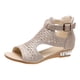 thumbnail image 2 of Zapatos de mujer con cremallera y sandalias ahuecadas con diamantes de imitación y boca de pescado de verano para mujer Wmkox8yii  shjk4813, 2 of 8