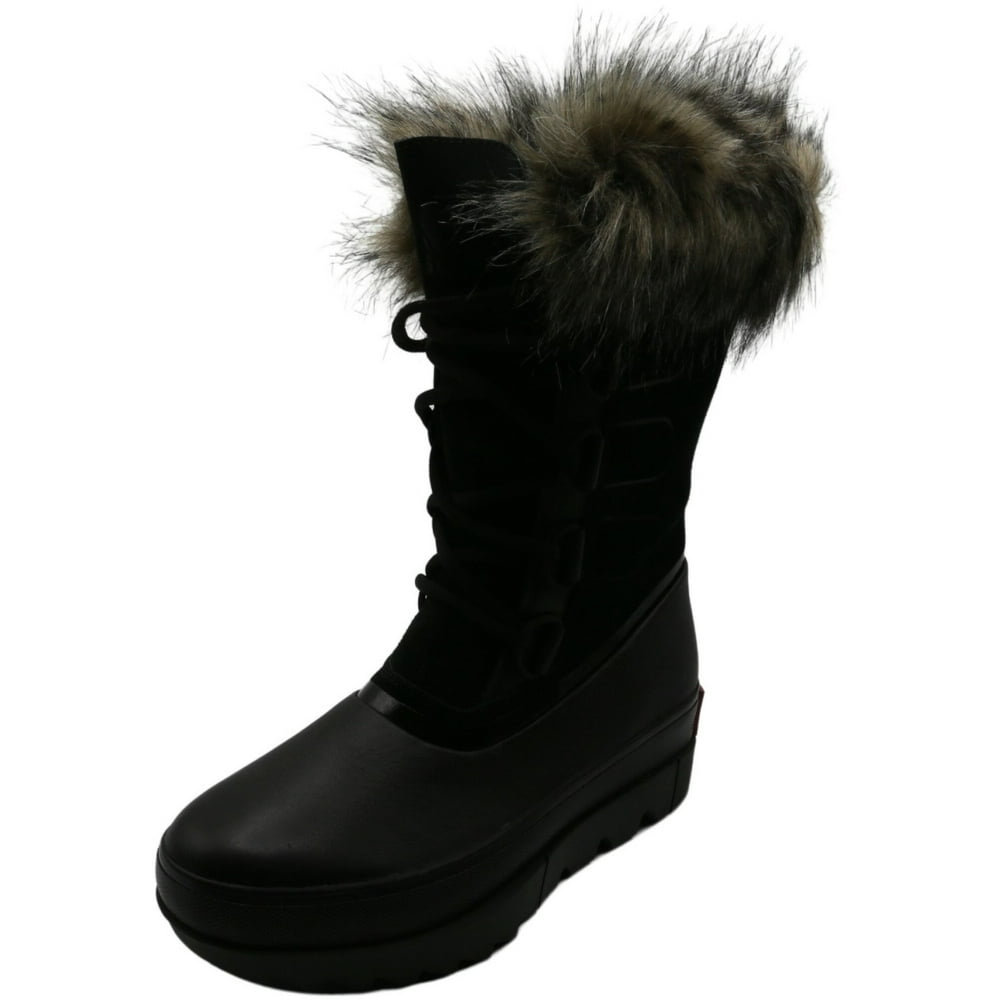 SOREL - Sorel Women's Joan Of Arctic Next Black Mid-Calf Leather Snow Boot - 12M - Walmart.com