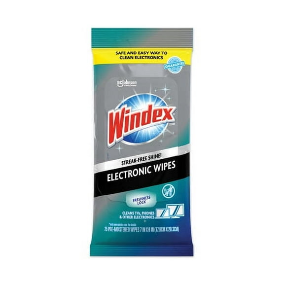 Electronics Cleaner, 25 Wipes, 12 Packs Per Carton | Bundle of 5 Cartons