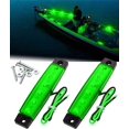 thumbnail image 1 of Qianli 2 Pack LED Interior Boat Lights, Utility Slim Strip Bar for Courtesy Lights, Cockpit Lights, Green Navigation Light, 1 of 1